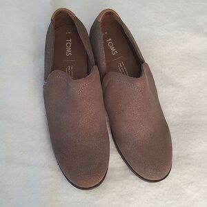 TOMS Shaye Low Shoe Suede Tan Ankle Booties - Size 7